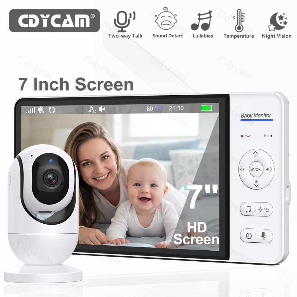Audio Music To Video - 7.0'' Video Baby Monitor 720P 5000mAh
