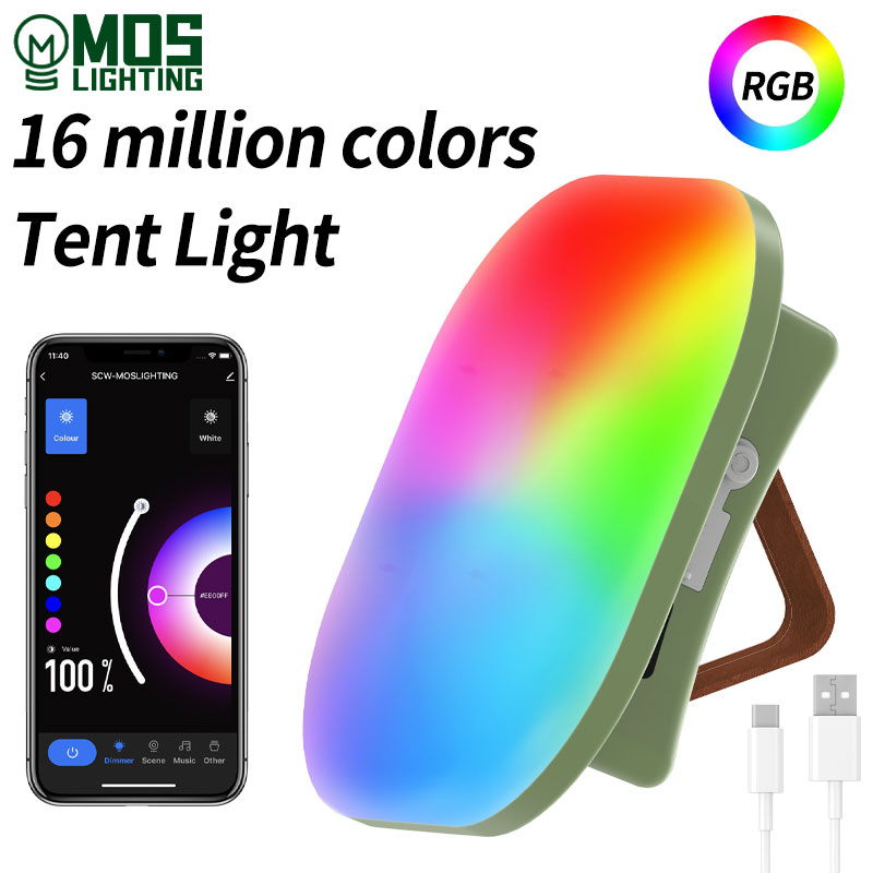 Audio Music By - Camping Lantern Rechargeable Smart Light Bluetooth