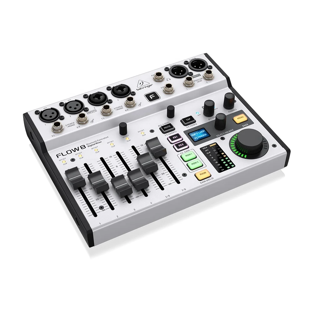 Audio Music Mixer - Behringer Flow 8 Digital Mixer Music