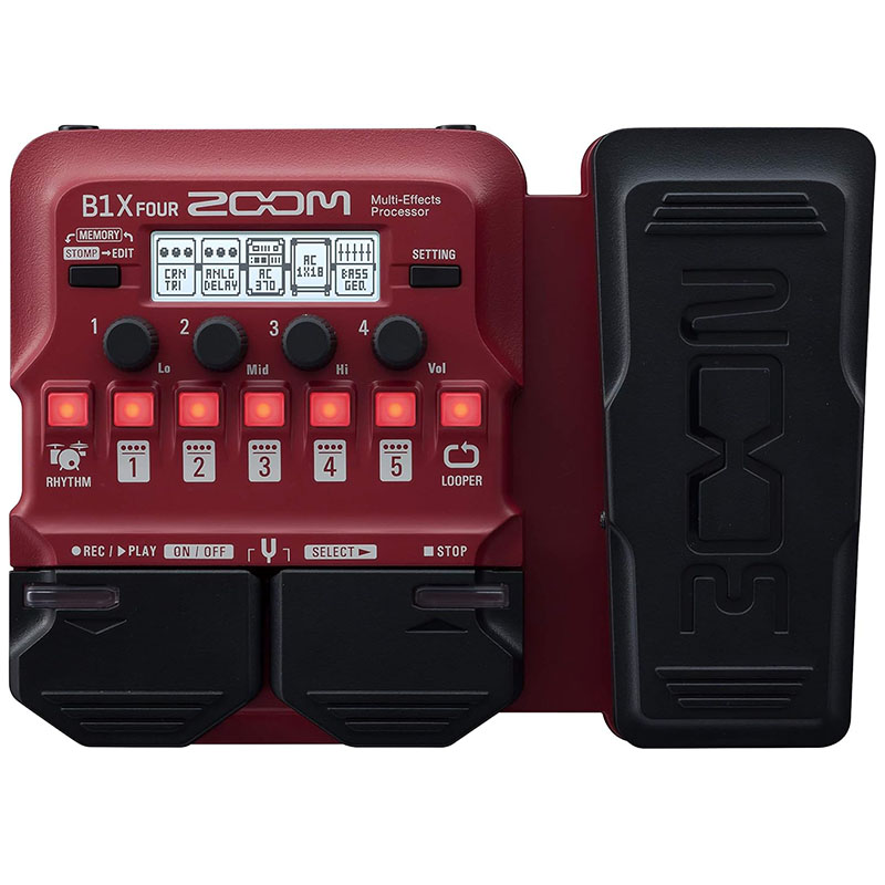 Looper Pedal Guitar - ZOOM B1X FOUR Bass Multi-Effects Processor
