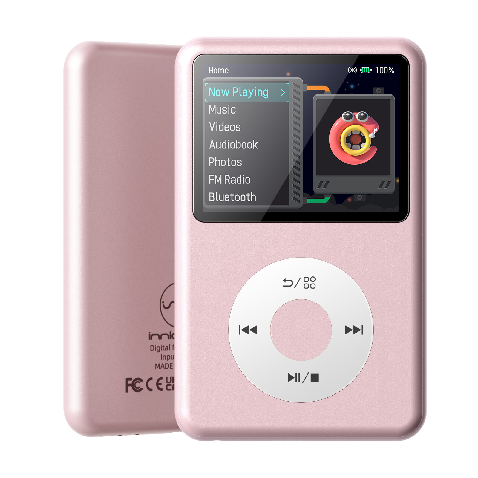Audio Music To Video - MP3 Music Player with Bluetooth, Video,