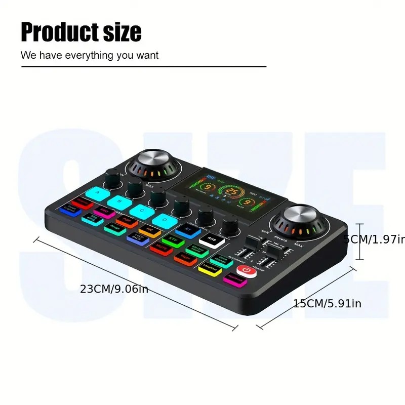 Audio Music Mixer - Audio Mixer, Live Sound Card with