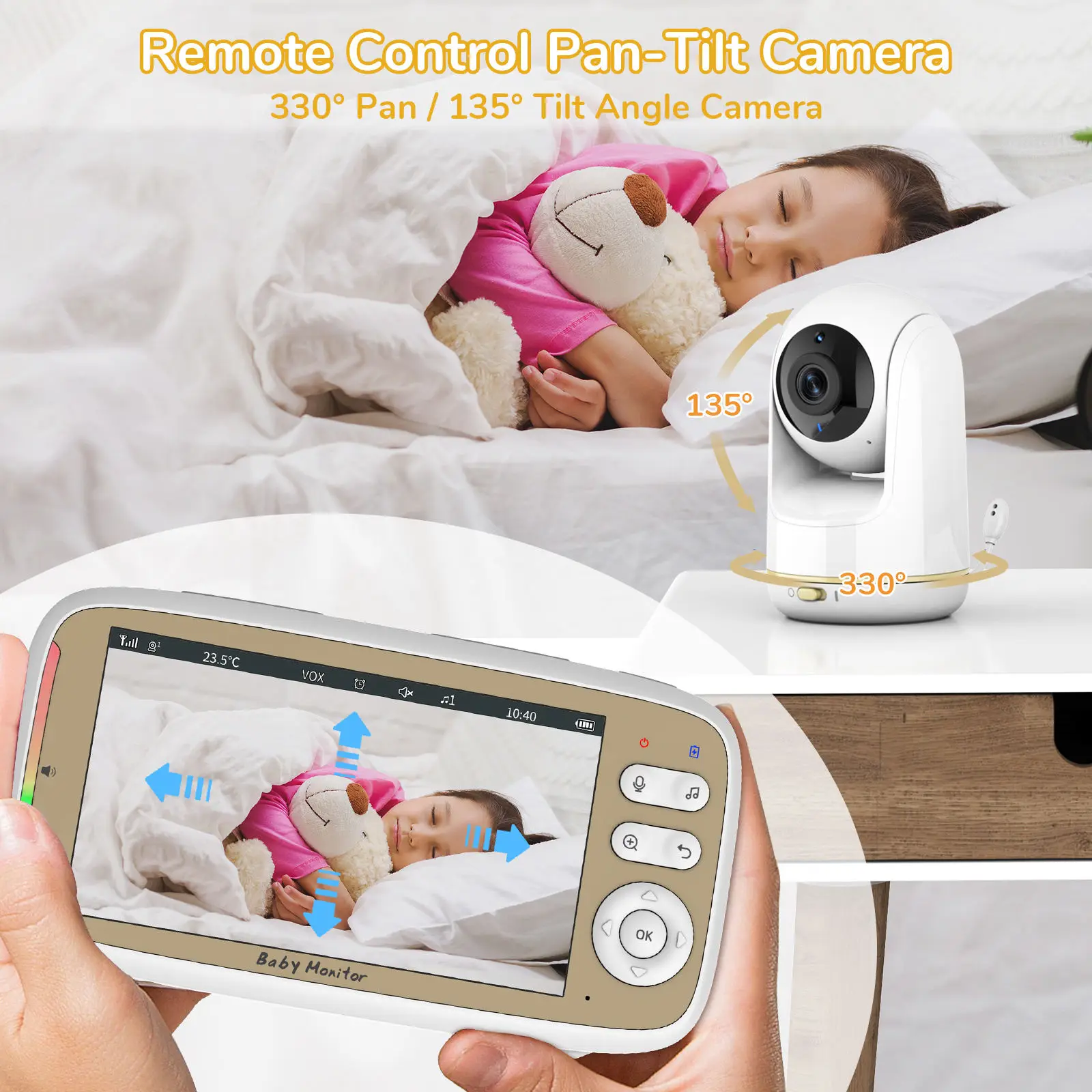 VB803 PRO Baby Monitor with 2p - Audio Music To Video 评论和价格