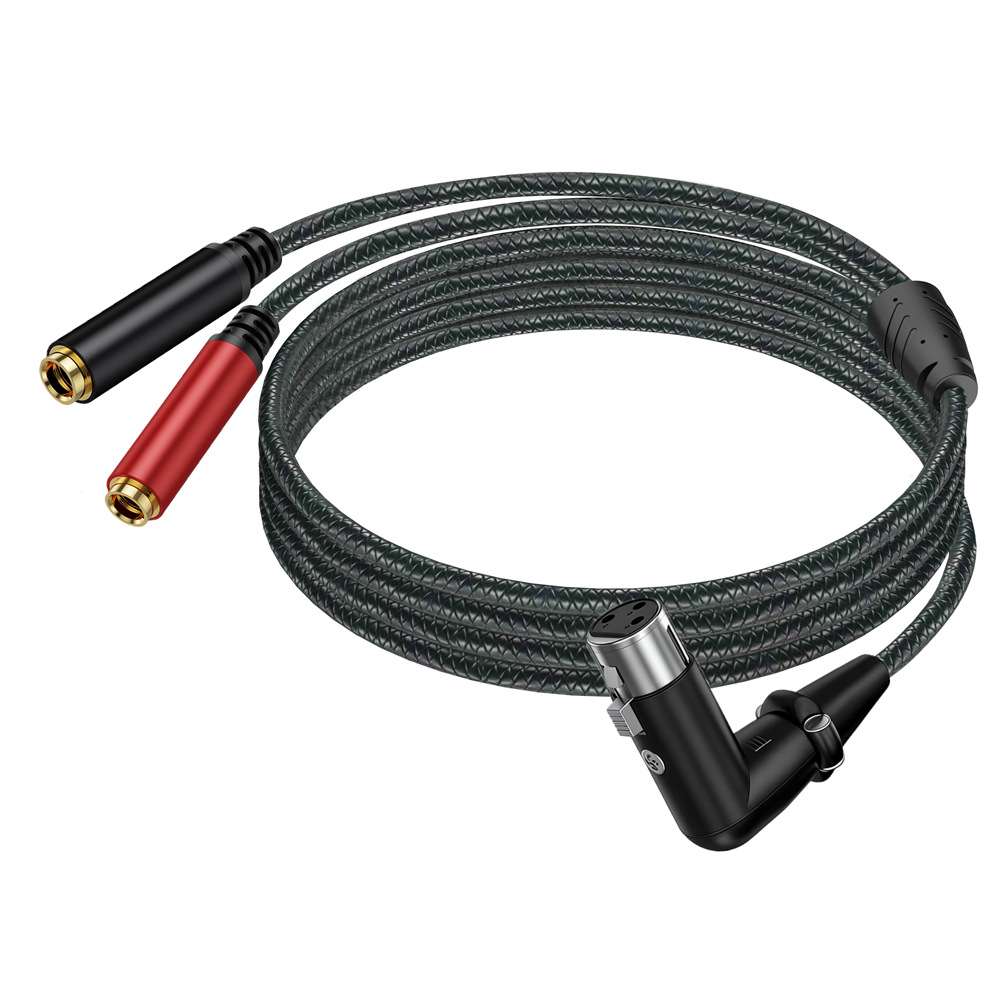 3Pin XLR Female To Dual 6.35mm - Audio Music Mixer 评论和价格