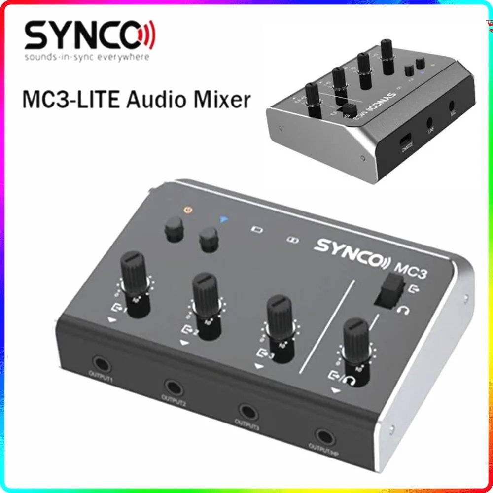 Synco MC3 Lite Audio Mixer 4 C - Audio Music Mixer 评论和价格