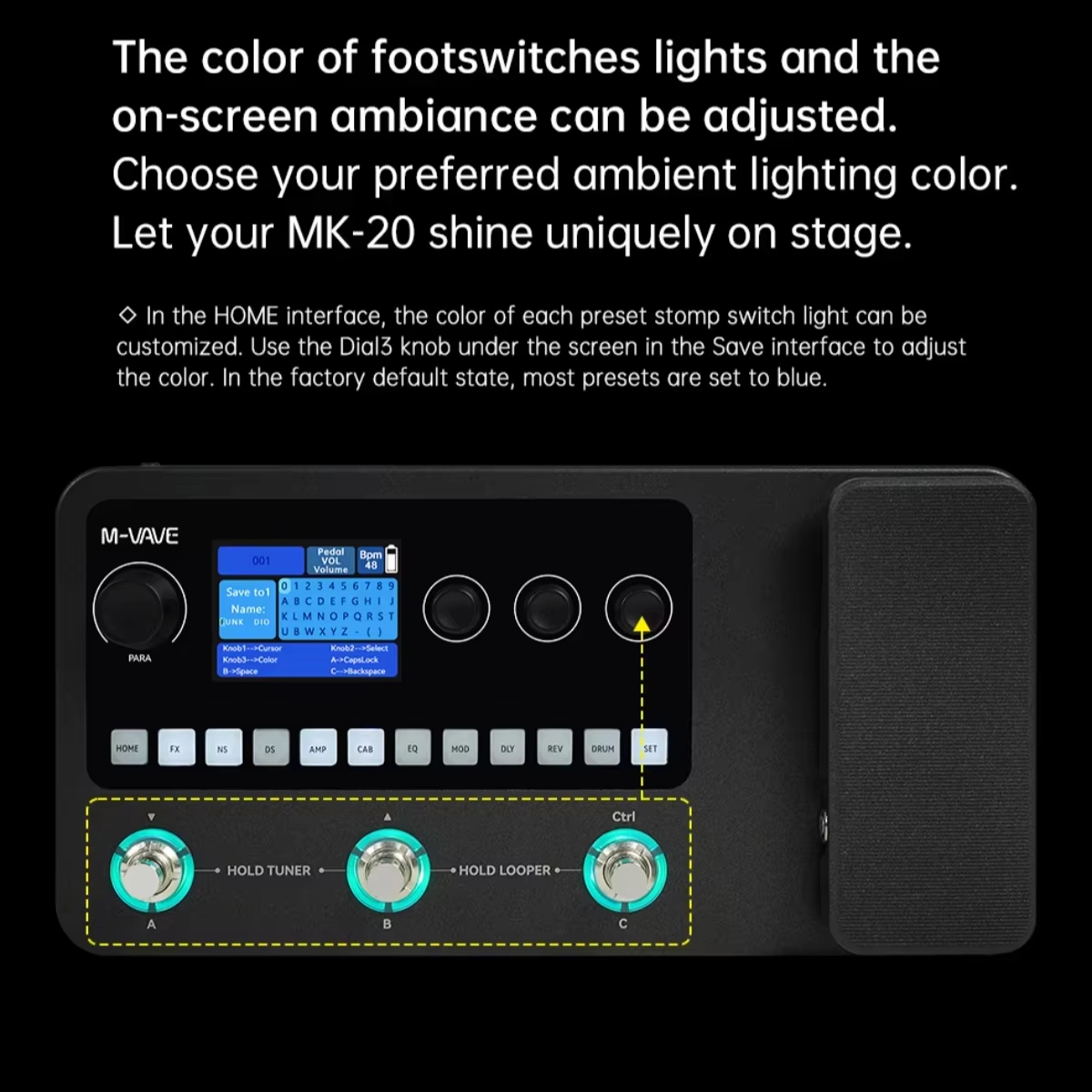 M-VAVE MK-20 Guitar and Bass M - Looper Pedal Guitar 评论和价格