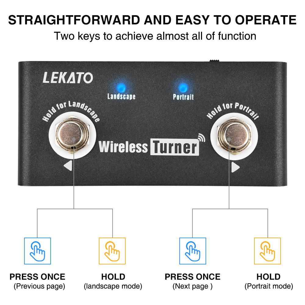 NewLekato Page Turner Pedal -  - Looper Pedal Guitar 评论和价格