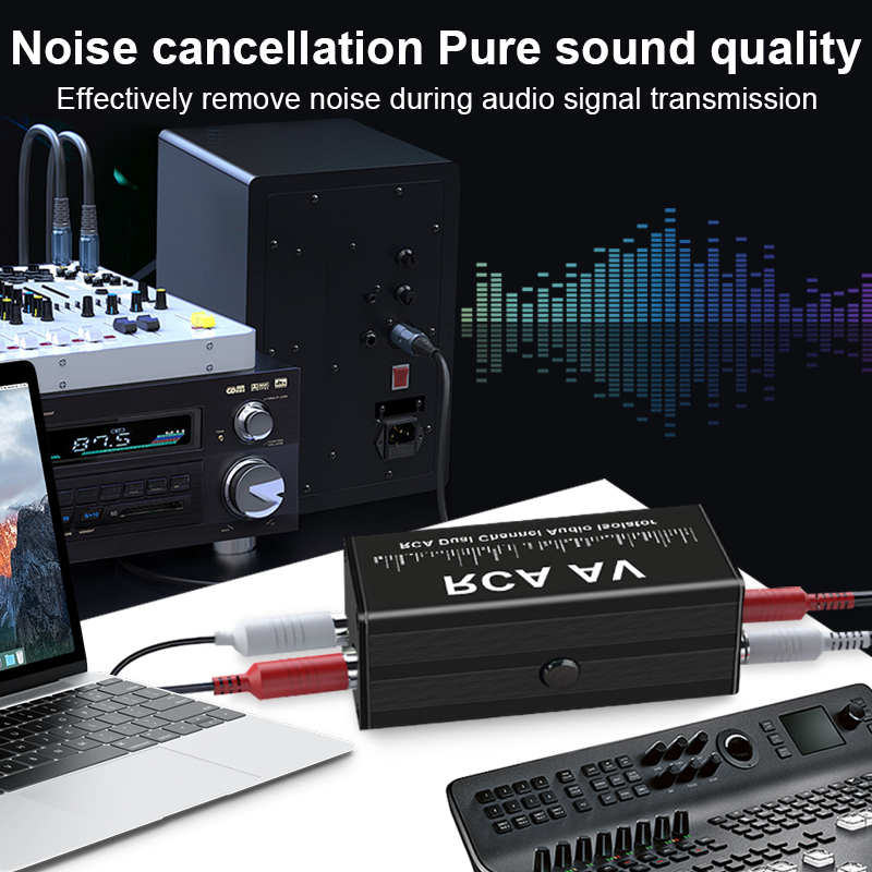 Portable 2 Channels RCA Ground - Audio Music Free 评论和价格