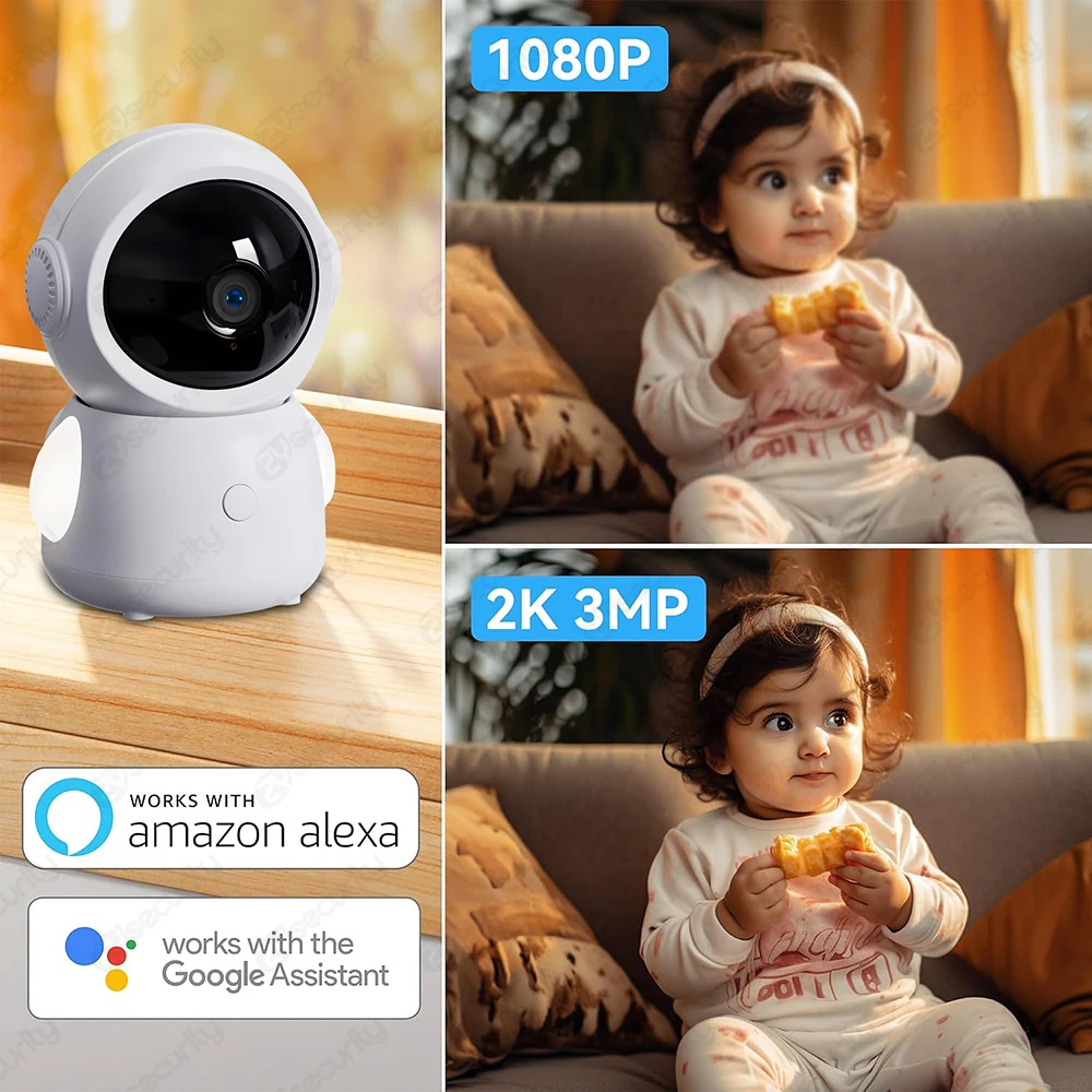 2K WiFi Baby Monitor with Scre - Audio Music Google 评论和价格