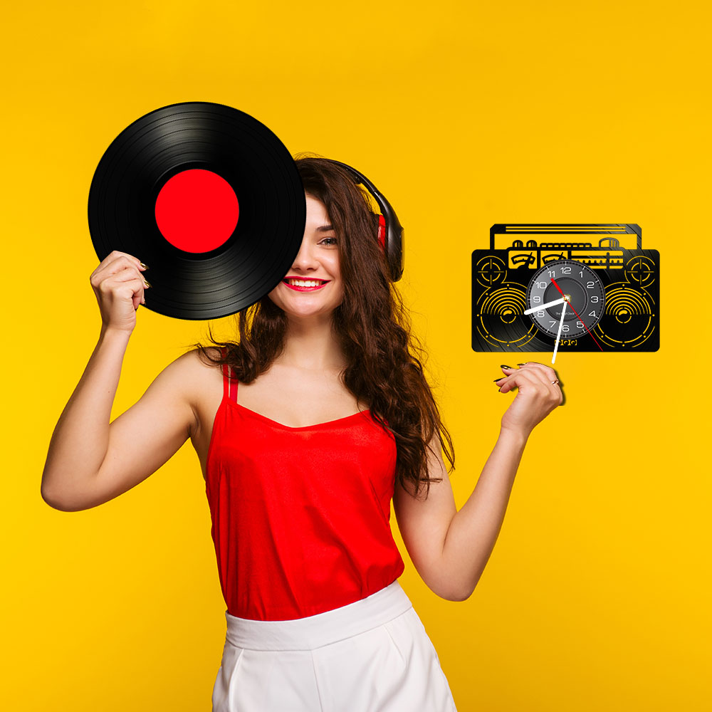 Boombox Radio Vinyl LP Record  - Audio And Music Separate 评论和价格