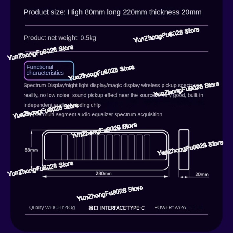 12-Bit RGB Pickup Level Light  - Audio Music In Youtube 评论和价格