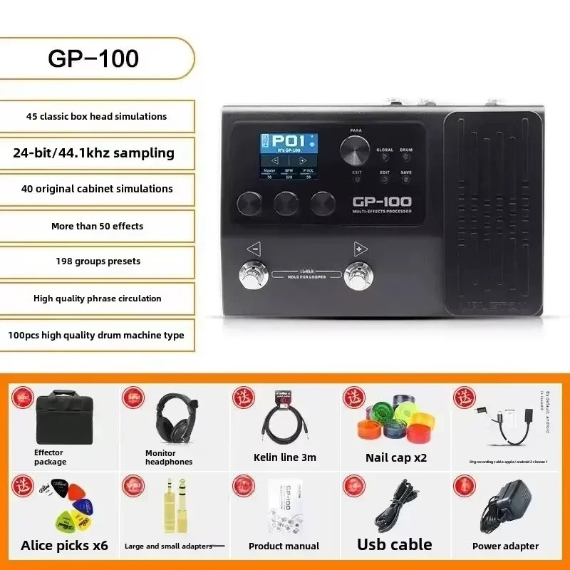 Hot Selling  GP-100 Guitar Bas - Looper Pedal Guitar 评论和价格