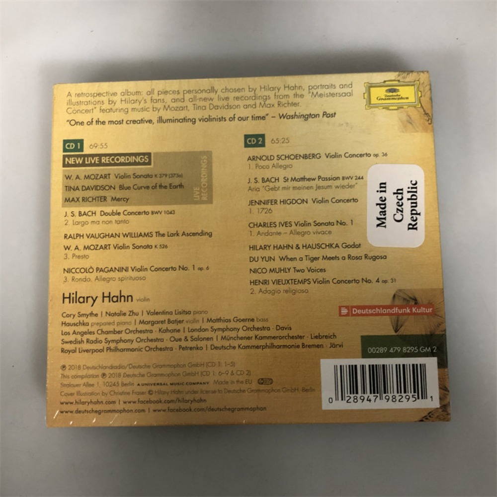 CD 'Retrospective' Hilary Hahn - Audio Music Free 评论和价格