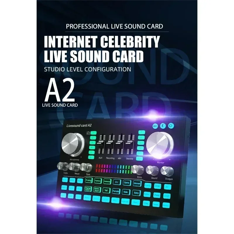 A2 Soundcard live Sound Card B - Audio Music Mixer 评论和价格