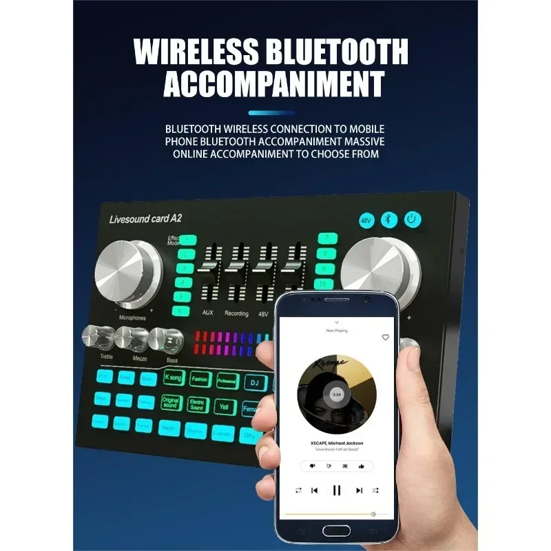 A2 Soundcard live Sound Card B - Audio Music Mixer 评论和价格