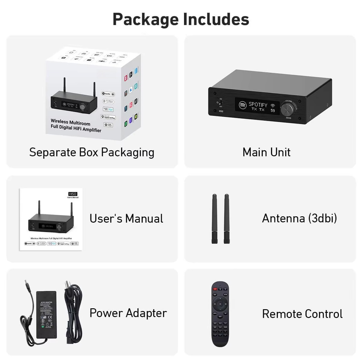 50Wx2 Wireless AirPlay2 HDMI A - Audio Music Google 评论和价格