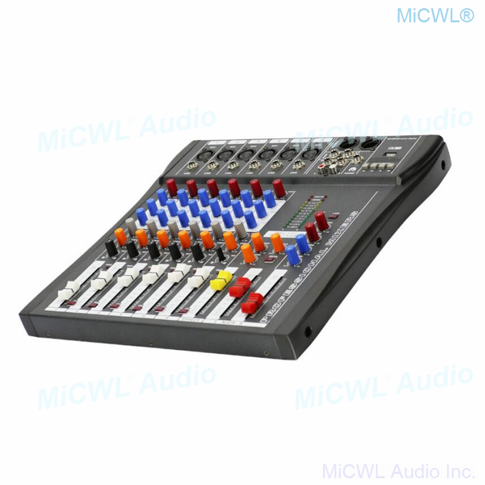 Audio-Mixer MiCWL 6 Channel Bl - Audio Music Mixer 评论和价格