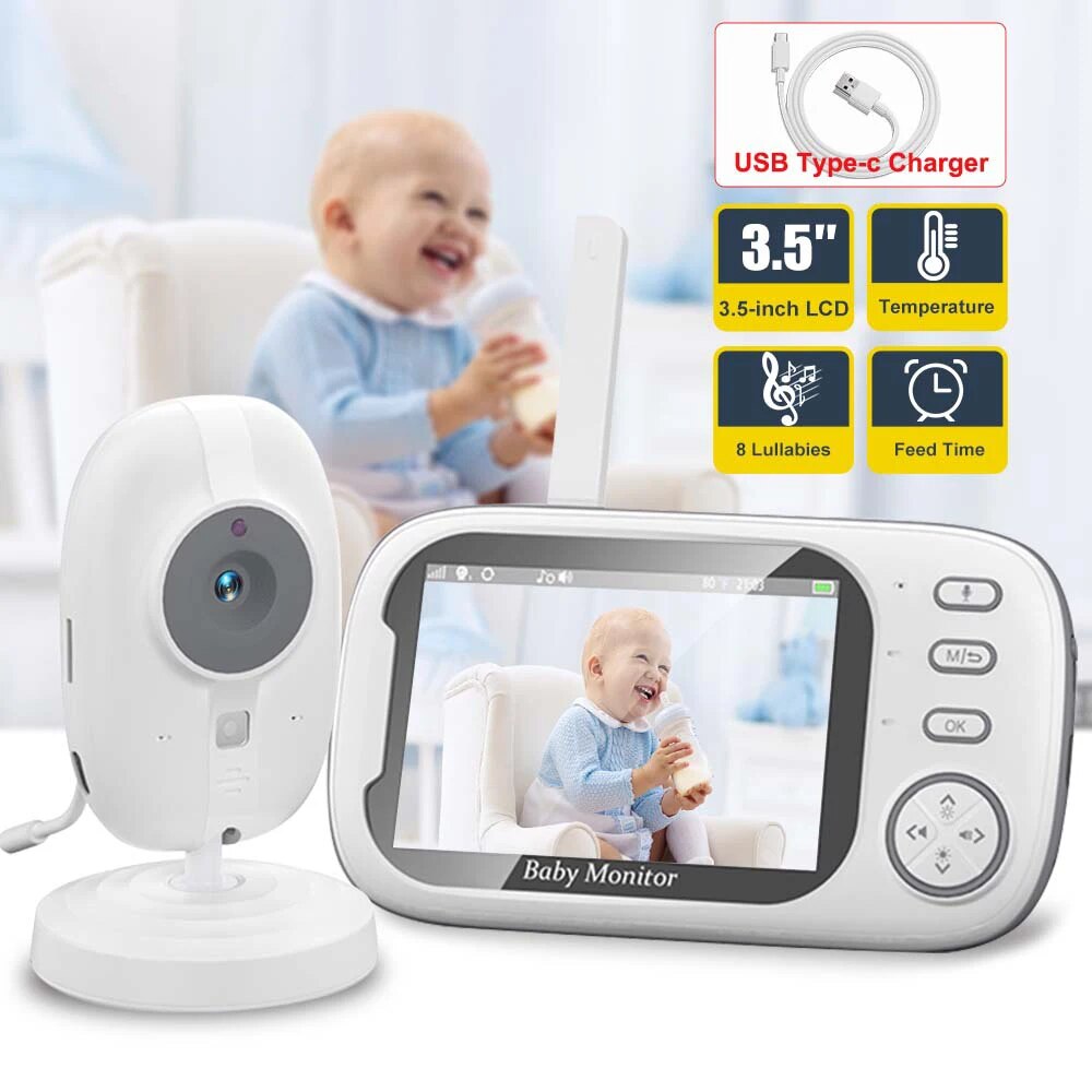 3.5'' Video Baby Monitor 2.4G  - Audio Music To Video 评论和价格