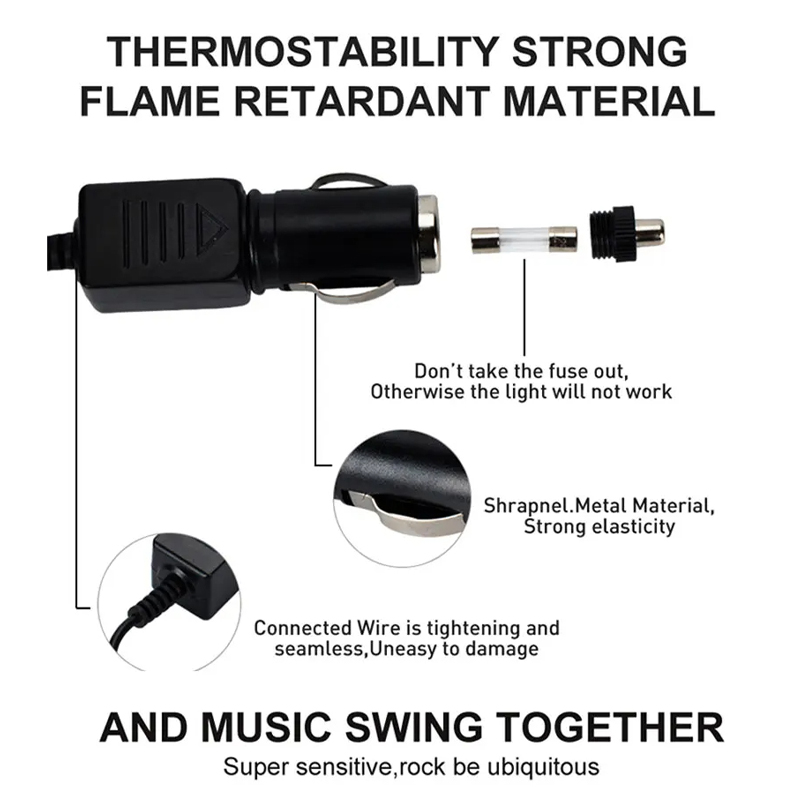 Car Windshield LED Sound Activ - Audio Music Mixer 评论和价格