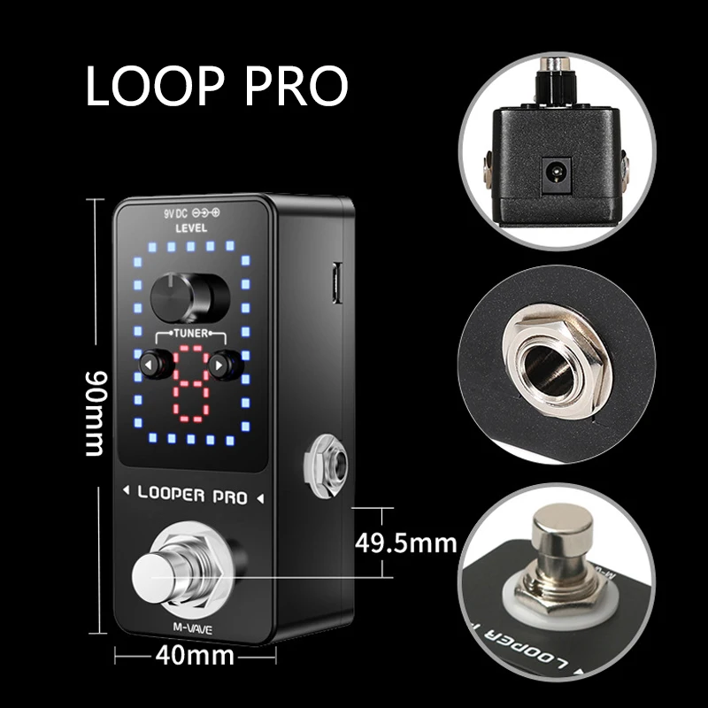 M-VAVE Looper Pro Guitar Effec - Looper Pedal Guitar 评论和价格
