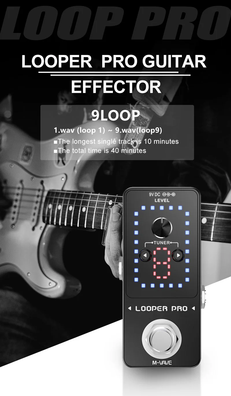 M-VAVE Looper Pro Guitar Effec - Looper Pedal Guitar 评论和价格