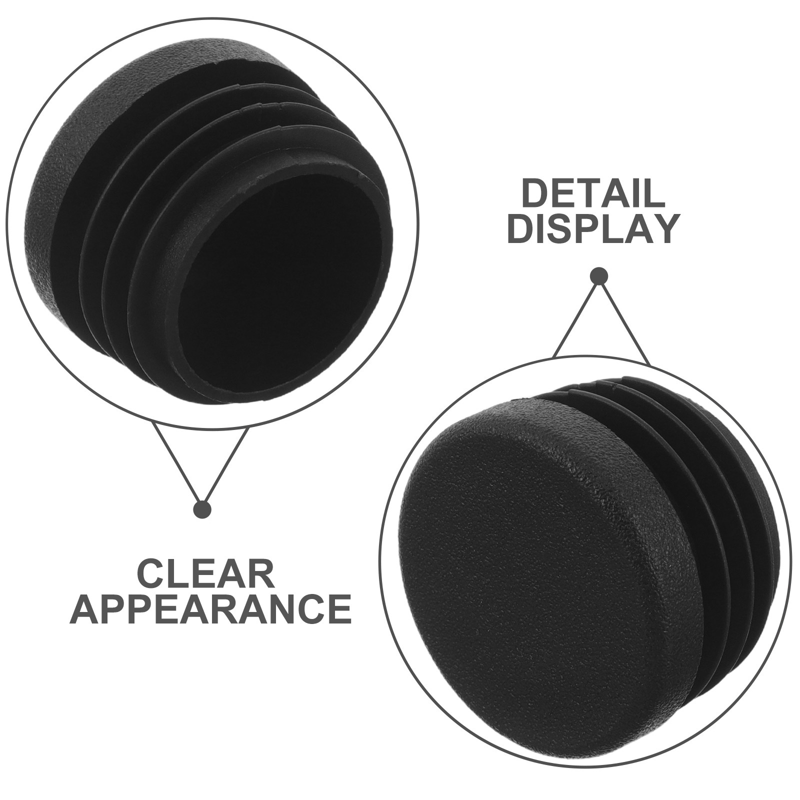 16Pcs Black Round Plastic Tube - Audio Music In Youtube 评论和价格