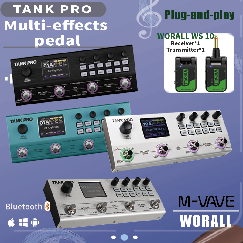 M VAVE TANK G/B TANK PRO Multi - Looper Pedal Guitar 评论和价格